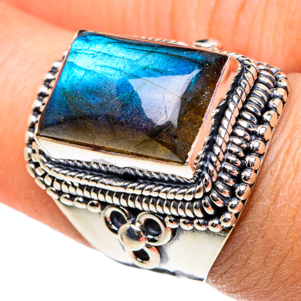 Labradorite Rings handcrafted by Ana Silver Co - RING95741