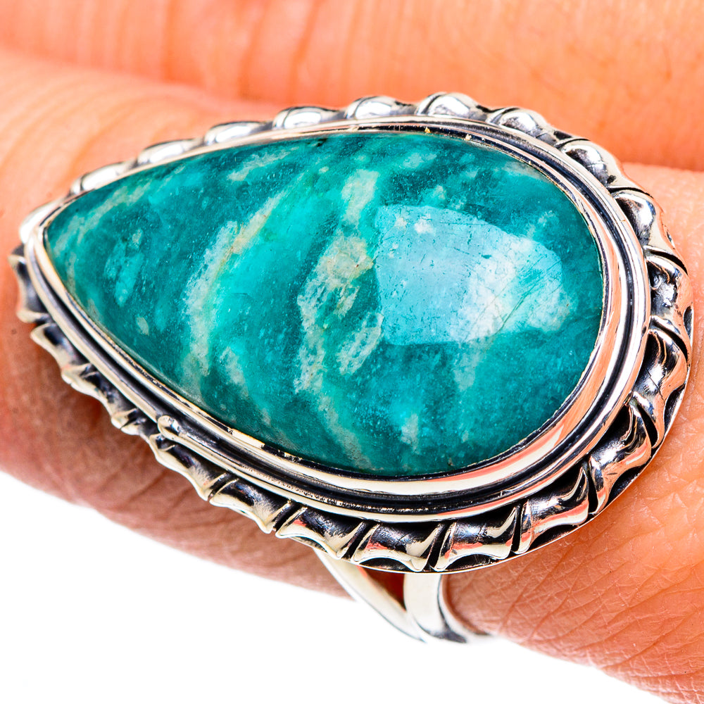 Amazonite Rings handcrafted by Ana Silver Co - RING95751