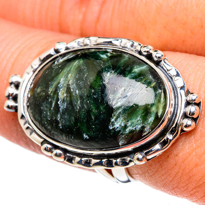 Seraphinite Rings handcrafted by Ana Silver Co - RING95753