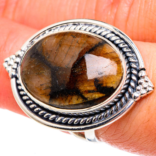 Chiastolite Rings handcrafted by Ana Silver Co - RING95767
