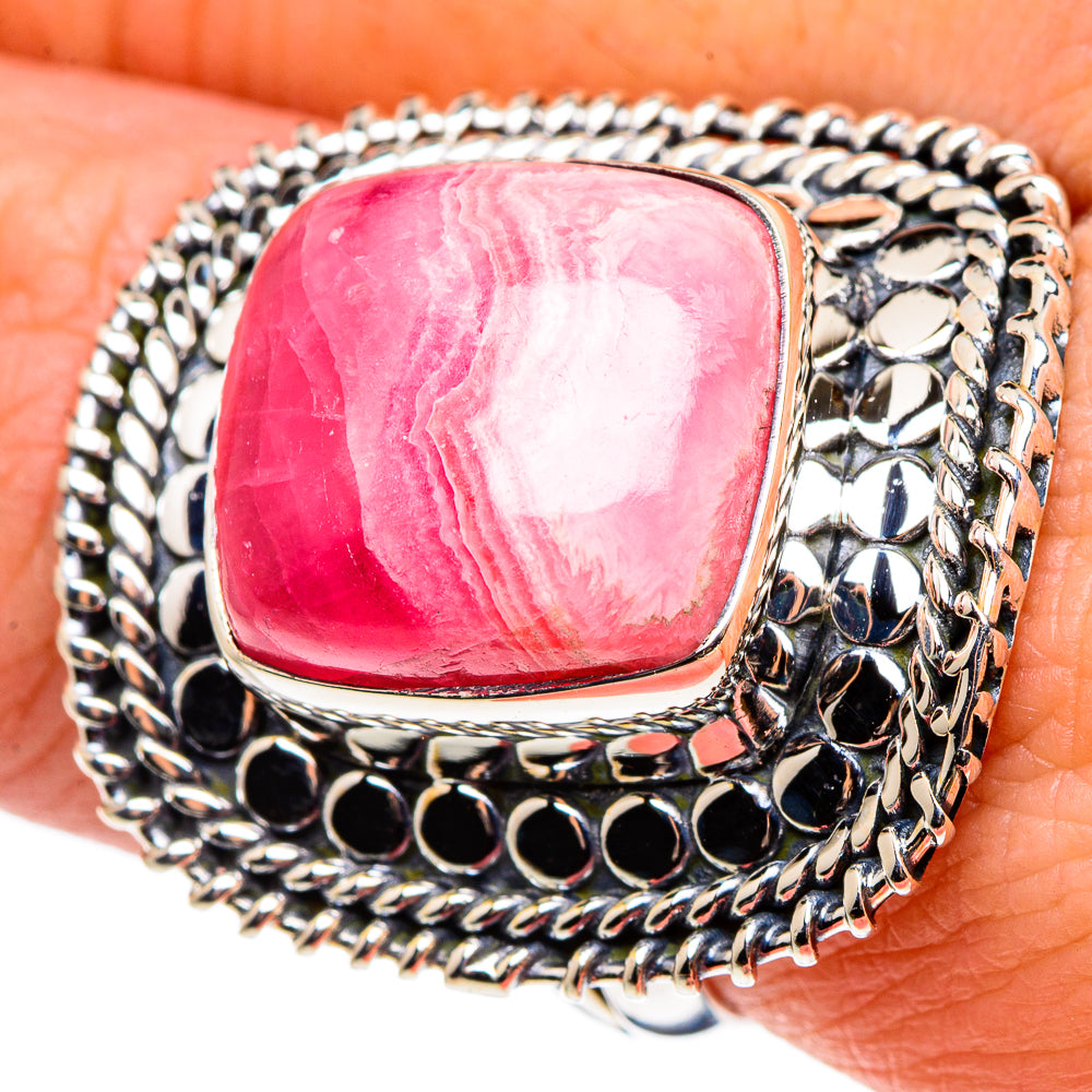 Rhodochrosite Rings handcrafted by Ana Silver Co - RING95773