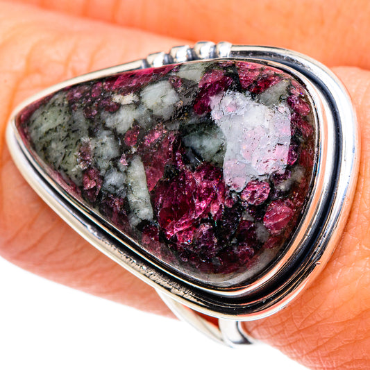 Russian Eudialyte Rings handcrafted by Ana Silver Co - RING95774