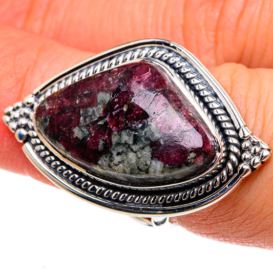Russian Eudialyte Rings handcrafted by Ana Silver Co - RING95775