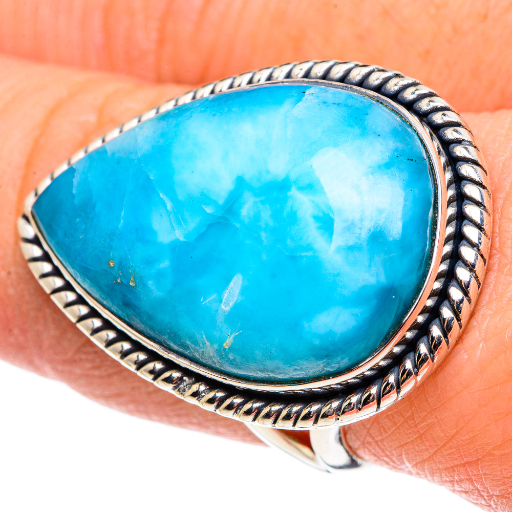 Larimar Rings handcrafted by Ana Silver Co - RING95796