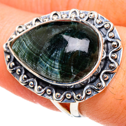 Seraphinite Rings handcrafted by Ana Silver Co - RING95802