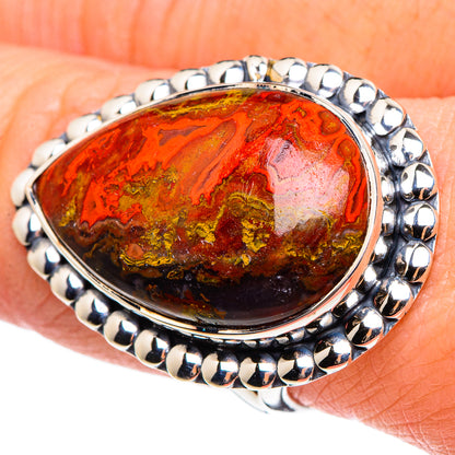 Morocco Agate Rings handcrafted by Ana Silver Co - RING95809