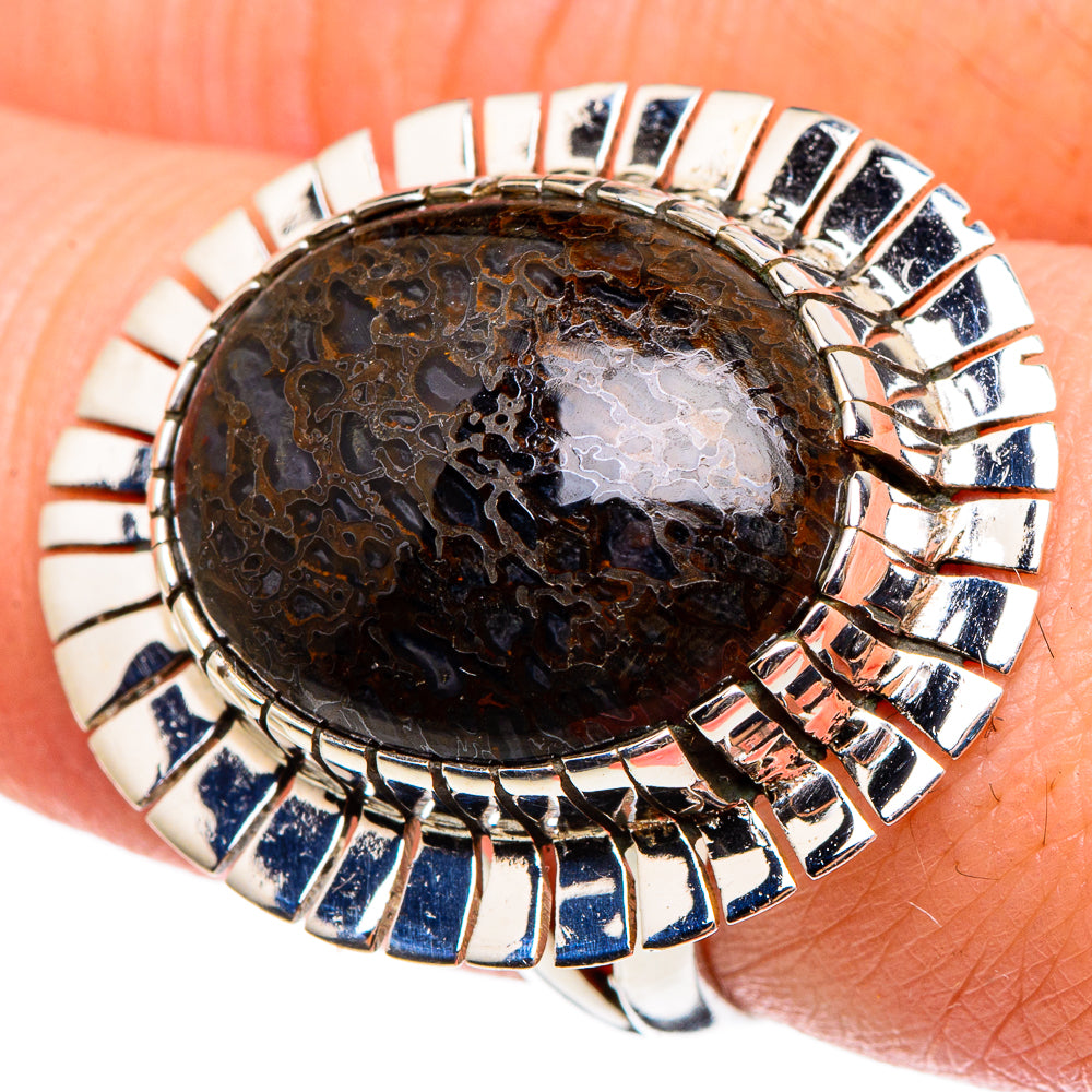 Dinosaur Bone Rings handcrafted by Ana Silver Co - RING95819