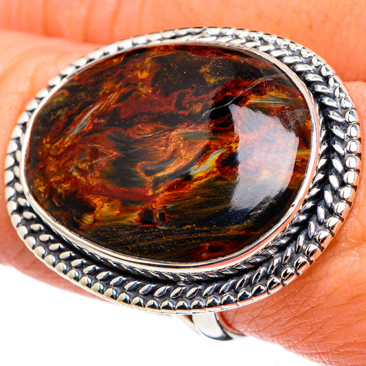 Golden Pietersite Rings handcrafted by Ana Silver Co - RING95822