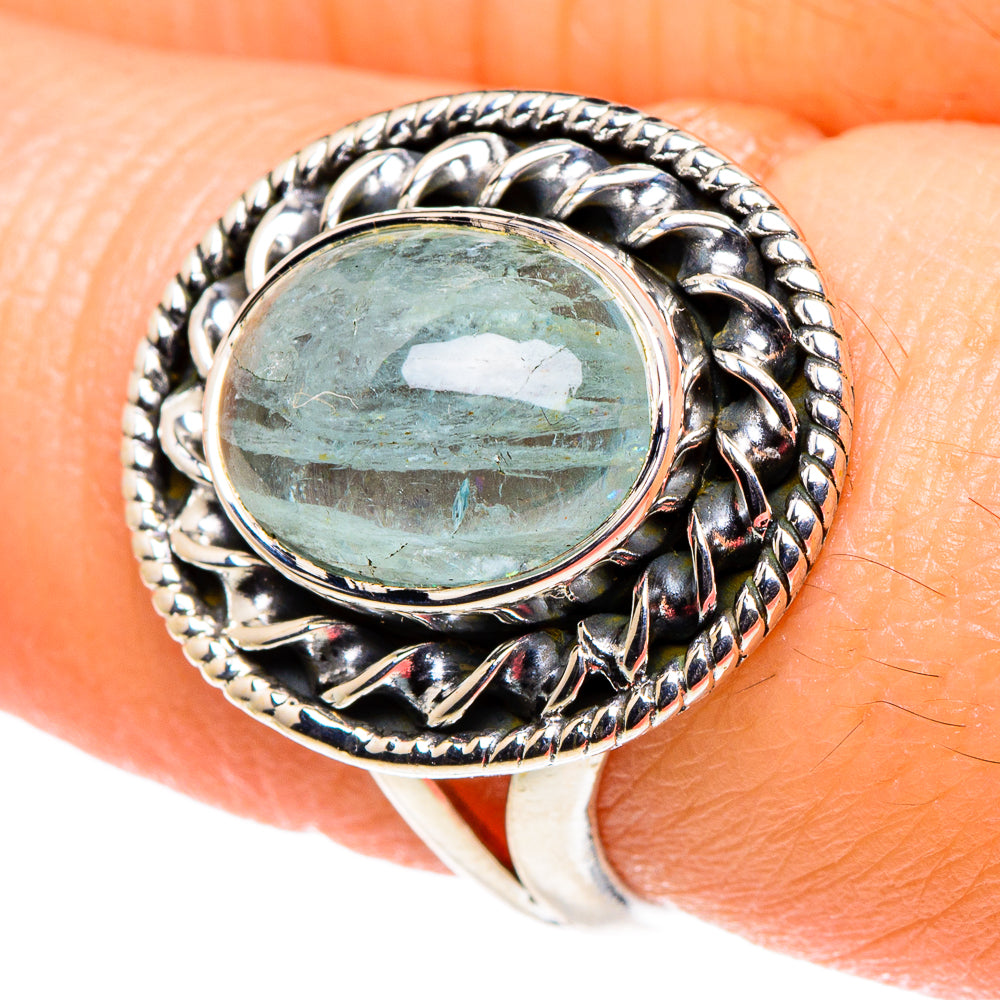 Aquamarine Rings handcrafted by Ana Silver Co - RING95828