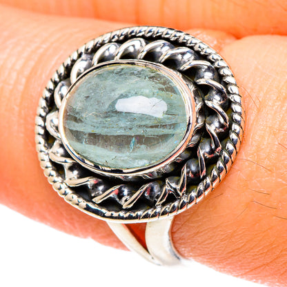 Aquamarine Rings handcrafted by Ana Silver Co - RING95828
