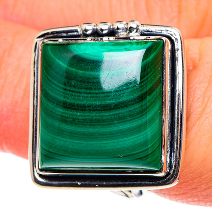 Malachite Rings handcrafted by Ana Silver Co - RING95832