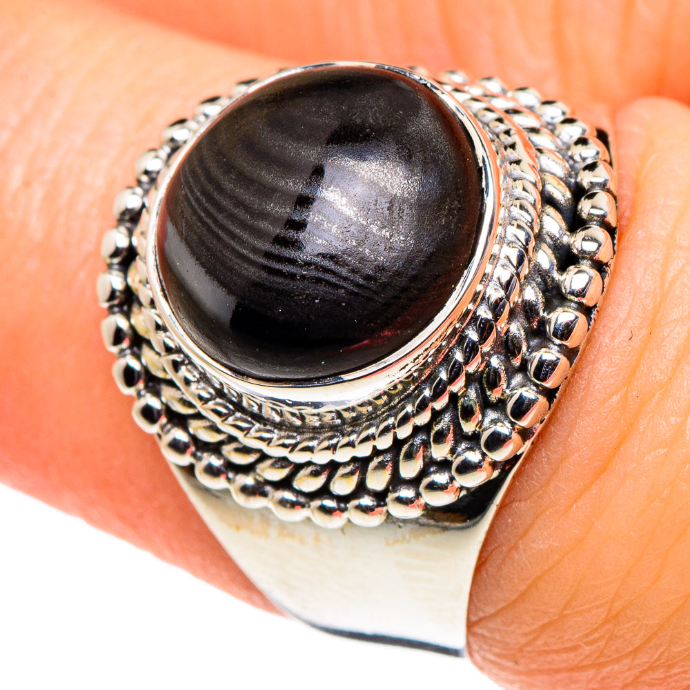 Psilomelane Rings handcrafted by Ana Silver Co - RING95841