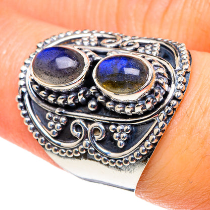 Labradorite Rings handcrafted by Ana Silver Co - RING95852
