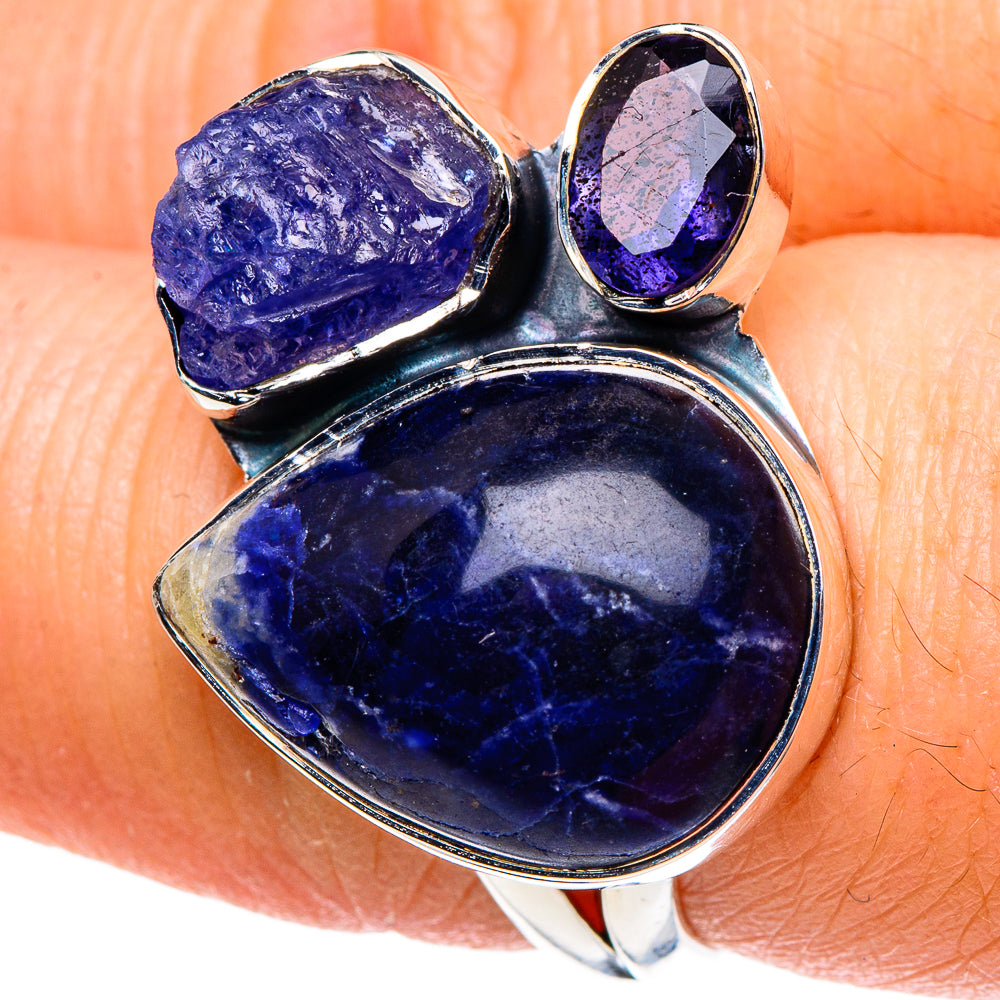 Sodalite, Tanzanite Rings handcrafted by Ana Silver Co - RING95856