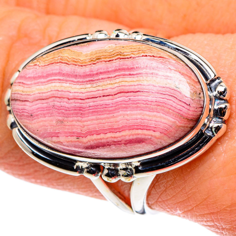 Rhodochrosite Rings handcrafted by Ana Silver Co - RING95865