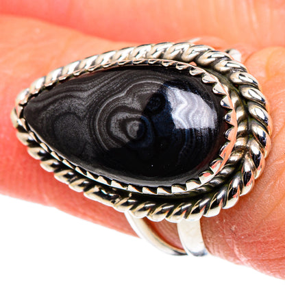 Psilomelane Rings handcrafted by Ana Silver Co - RING95871