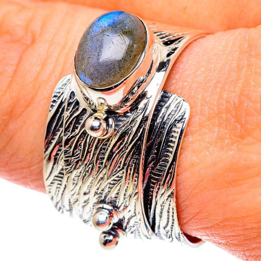 Labradorite Rings handcrafted by Ana Silver Co - RING95874