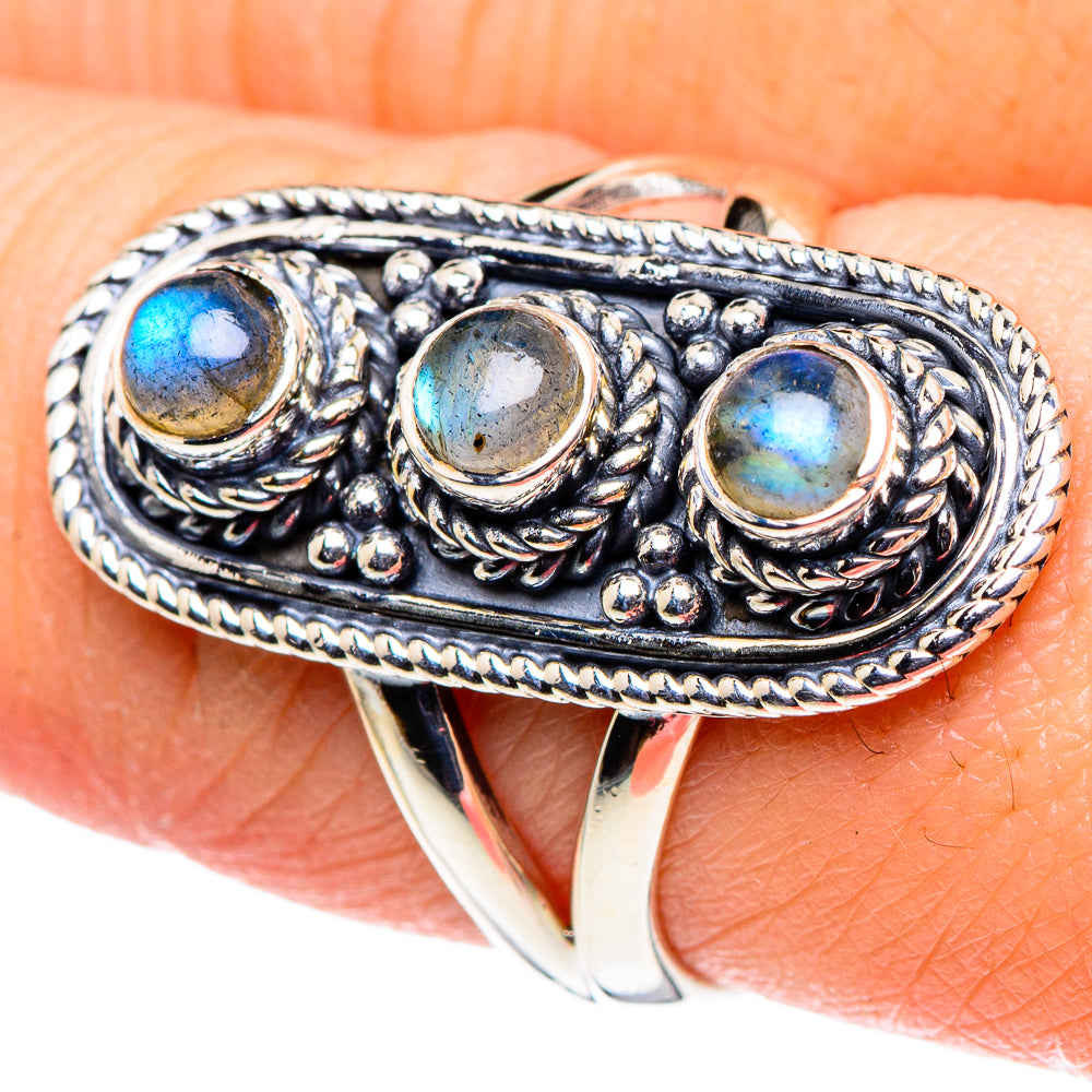 Labradorite Rings handcrafted by Ana Silver Co - RING95876