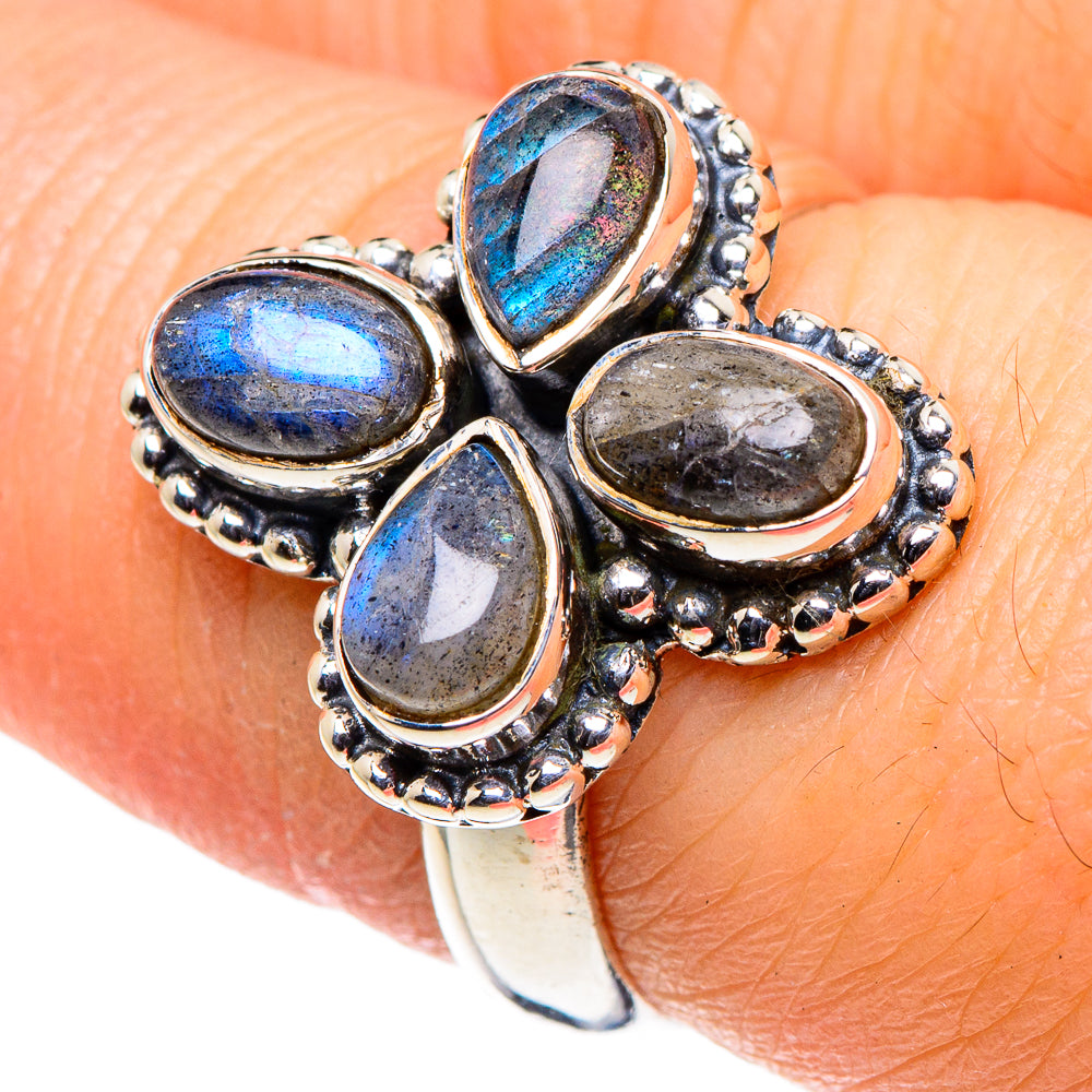 Labradorite Rings handcrafted by Ana Silver Co - RING95877