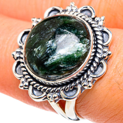 Seraphinite Rings handcrafted by Ana Silver Co - RING95880