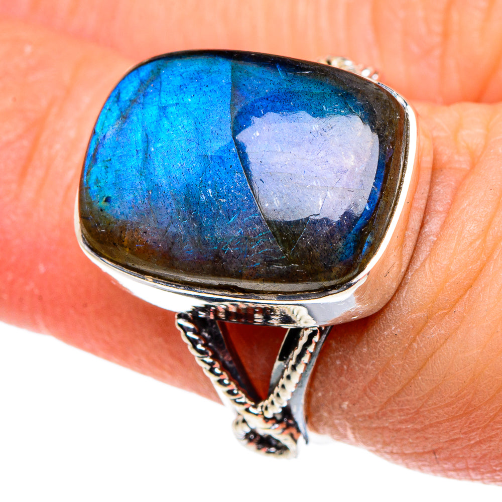 Labradorite Rings handcrafted by Ana Silver Co - RING95894