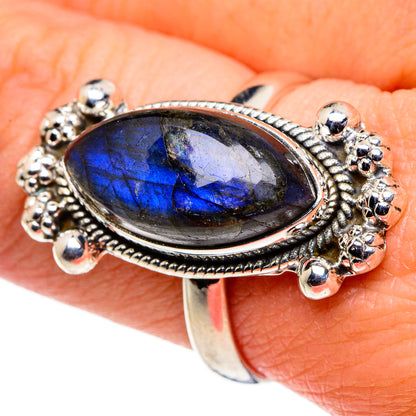 Labradorite Rings handcrafted by Ana Silver Co - RING95897