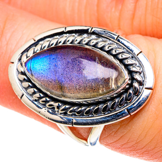 Labradorite Rings handcrafted by Ana Silver Co - RING95926