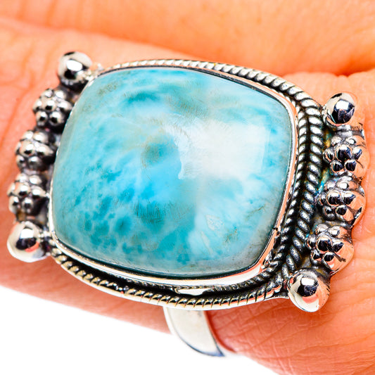 Larimar Rings handcrafted by Ana Silver Co - RING95944