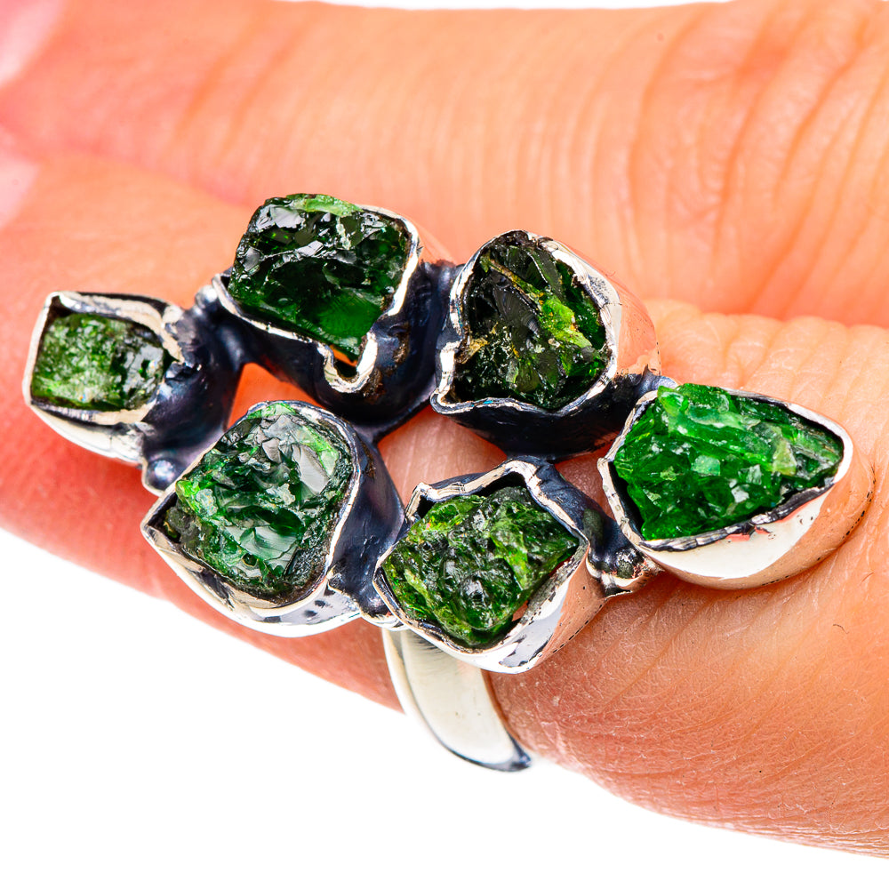 Chrome Diopside Rings handcrafted by Ana Silver Co - RING95951