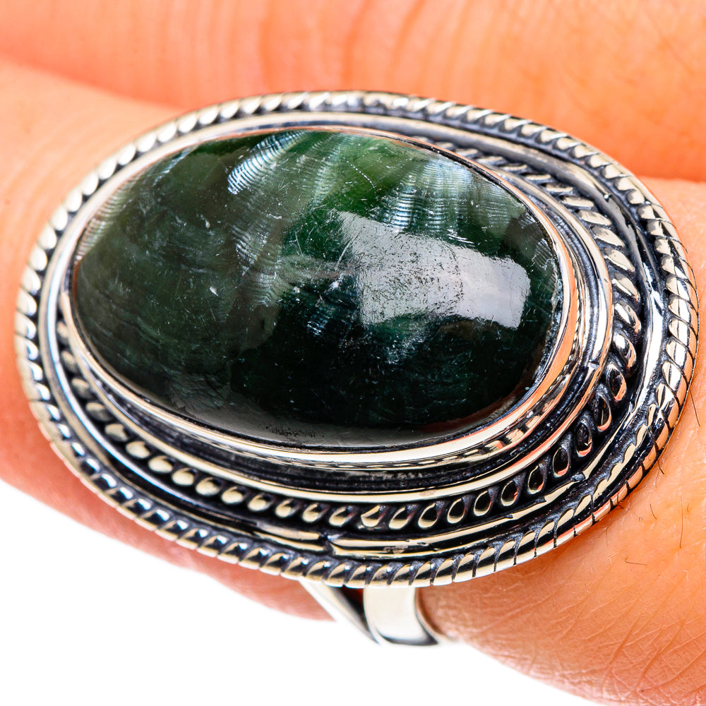 Seraphinite Rings handcrafted by Ana Silver Co - RING95952