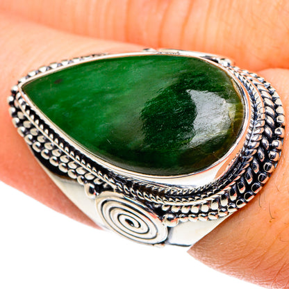 Green Aventurine Rings handcrafted by Ana Silver Co - RING95956