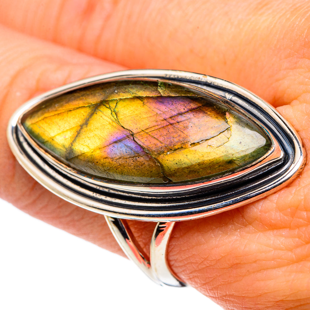 Labradorite Rings handcrafted by Ana Silver Co - RING95962