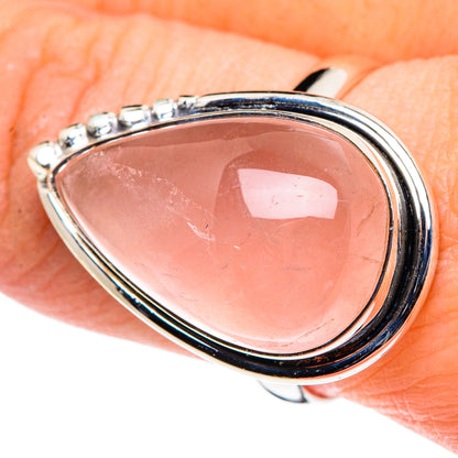 Rose Quartz Rings handcrafted by Ana Silver Co - RING95971