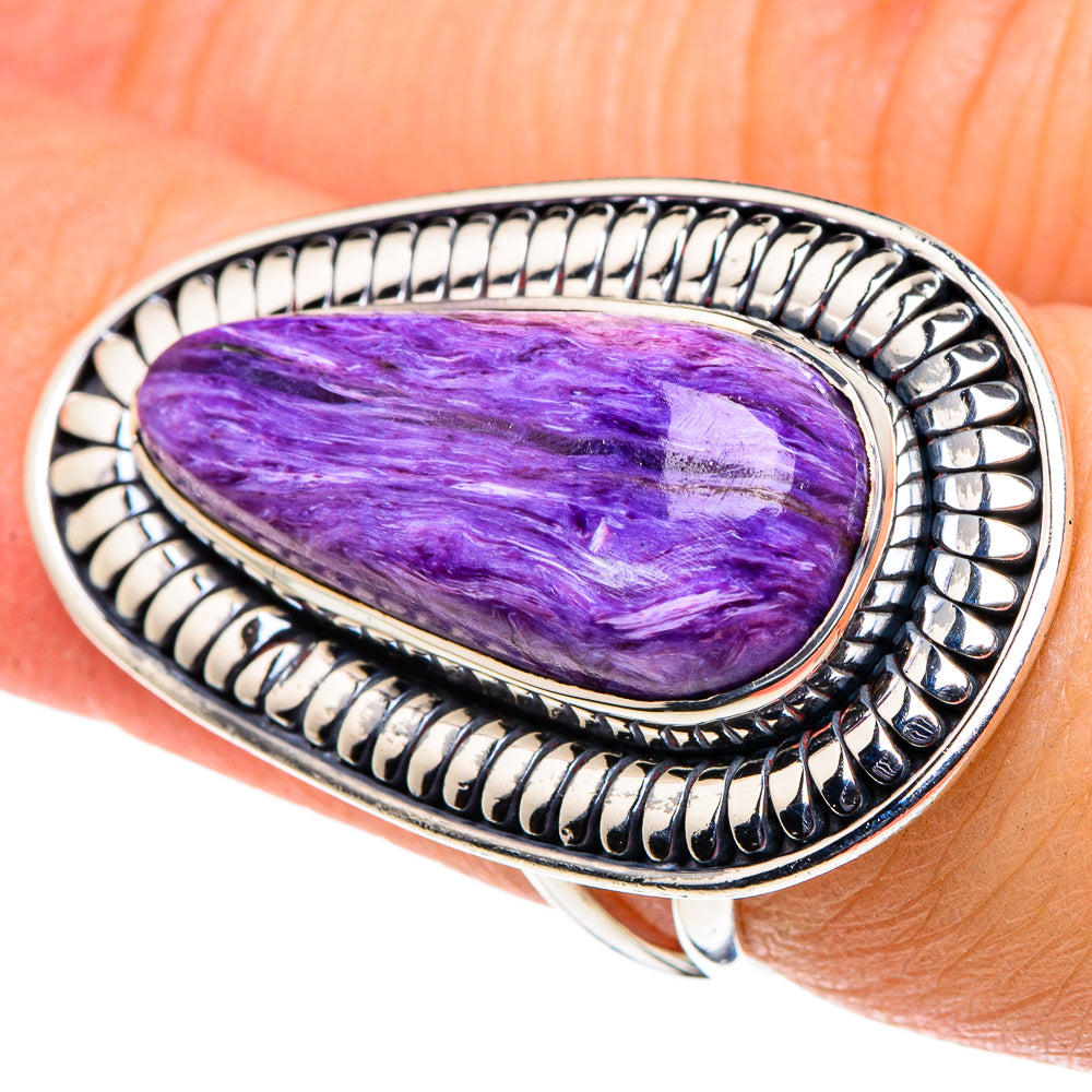 Charoite Rings handcrafted by Ana Silver Co - RING95974