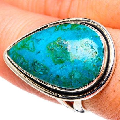 Chrysocolla Rings handcrafted by Ana Silver Co - RING95995