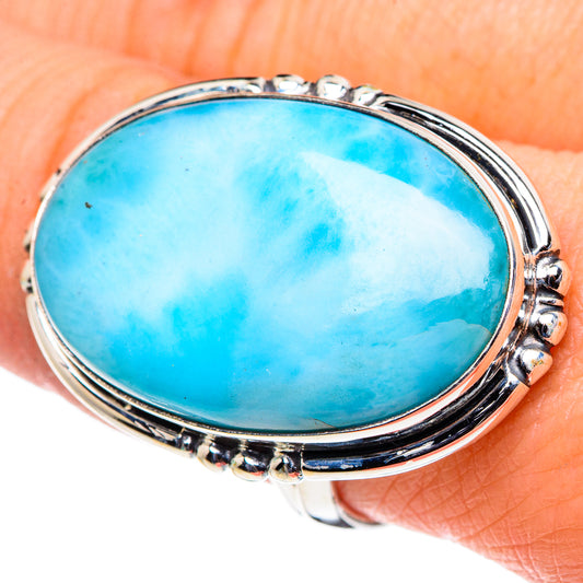 Larimar Rings handcrafted by Ana Silver Co - RING95997