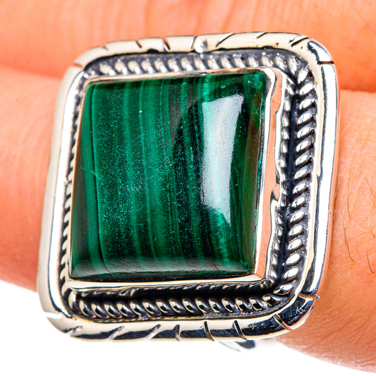 Malachite Rings handcrafted by Ana Silver Co - RING95999