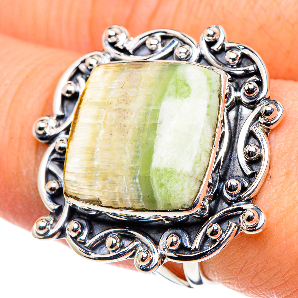 Ocean Jasper Rings handcrafted by Ana Silver Co - RING96001
