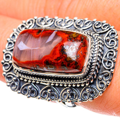 Morocco Agate Rings handcrafted by Ana Silver Co - RING96007