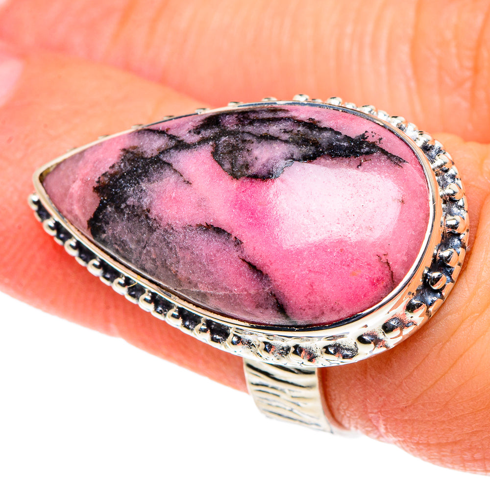 Rhodonite Rings handcrafted by Ana Silver Co - RING96014