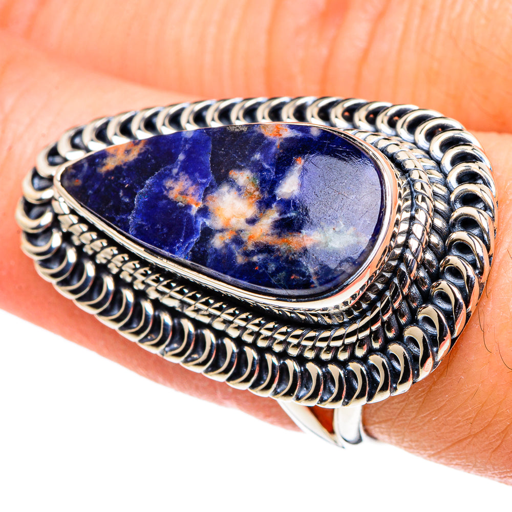 Sodalite Rings handcrafted by Ana Silver Co - RING96035