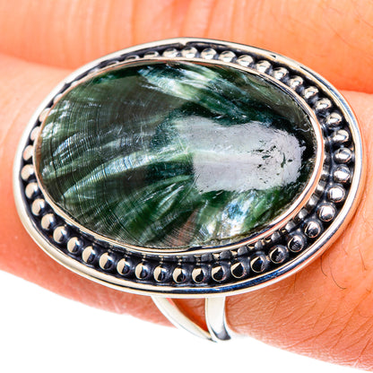 Seraphinite Rings handcrafted by Ana Silver Co - RING96037