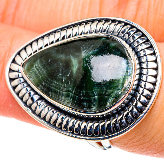 Seraphinite Rings handcrafted by Ana Silver Co - RING96038