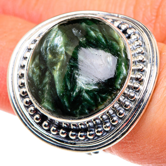 Seraphinite Rings handcrafted by Ana Silver Co - RING96041