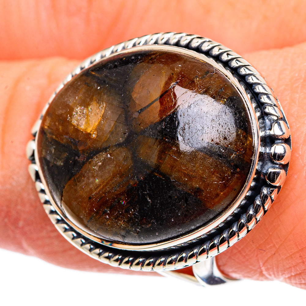 Chiastolite Rings handcrafted by Ana Silver Co - RING96051