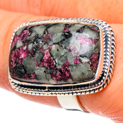 Russian Eudialyte Rings handcrafted by Ana Silver Co - RING96058