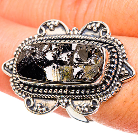 Shungite Rings handcrafted by Ana Silver Co - RING96059