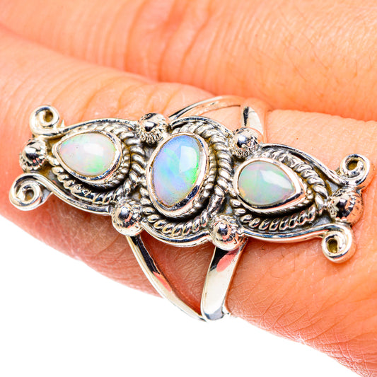 Ethiopian Opal Rings handcrafted by Ana Silver Co - RING96063