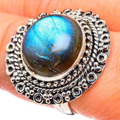 Labradorite Rings handcrafted by Ana Silver Co - RING96068