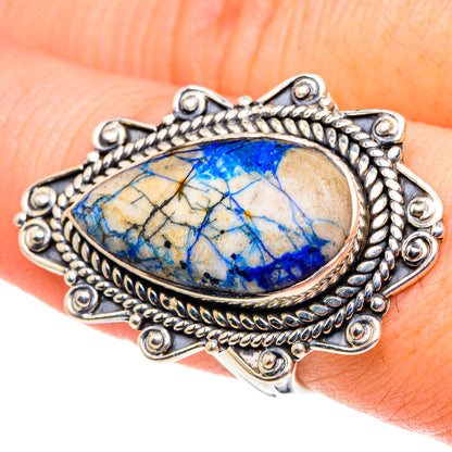 Azurite Rings handcrafted by Ana Silver Co - RING96069